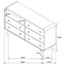 Winston - 6 Drawer Bedroom Dresser Furniture Max