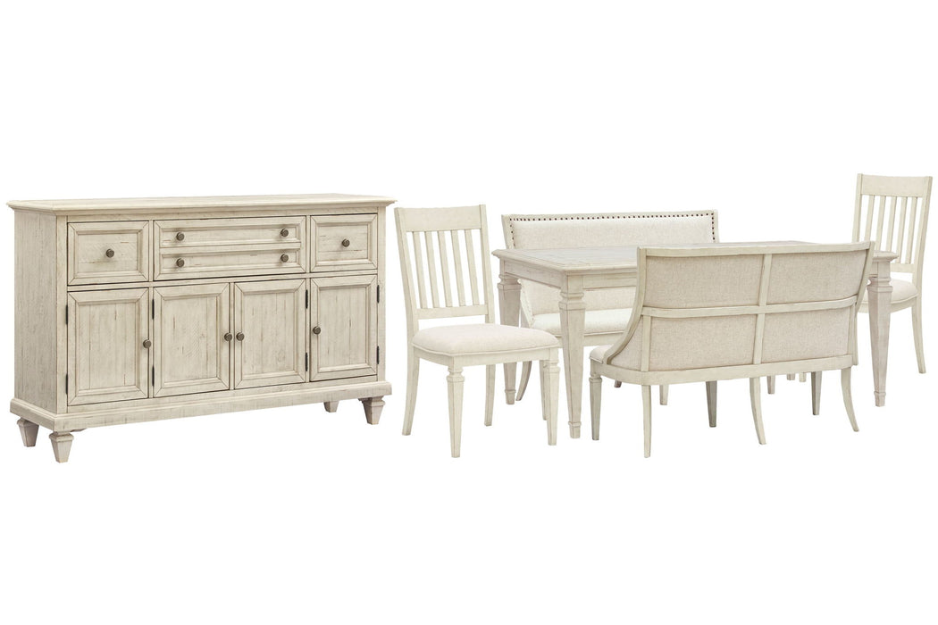 Newport - 6 Piece Extendable Rectangular Dining Table Set Magnussen Furniture