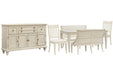 Newport - 6 Piece Extendable Rectangular Dining Table Set Magnussen Furniture