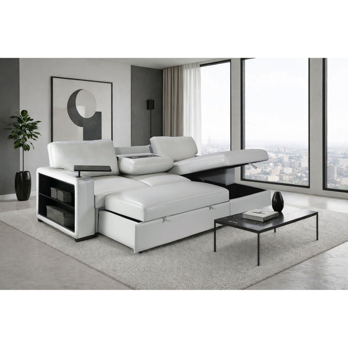 Tracey - Sofabed With Pullout - Silver Global Furniture USA