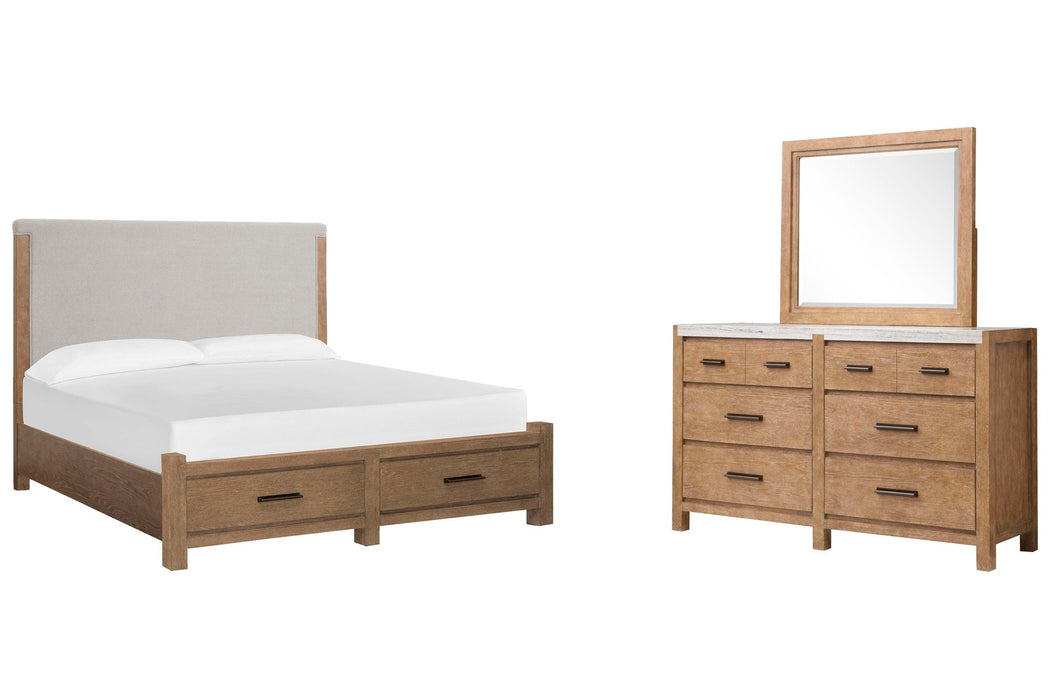 Plum Creek - Upholstered Panel Storage Bedroom Set Magnussen Furniture
