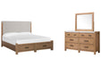 Plum Creek - Upholstered Panel Storage Bedroom Set Magnussen Furniture