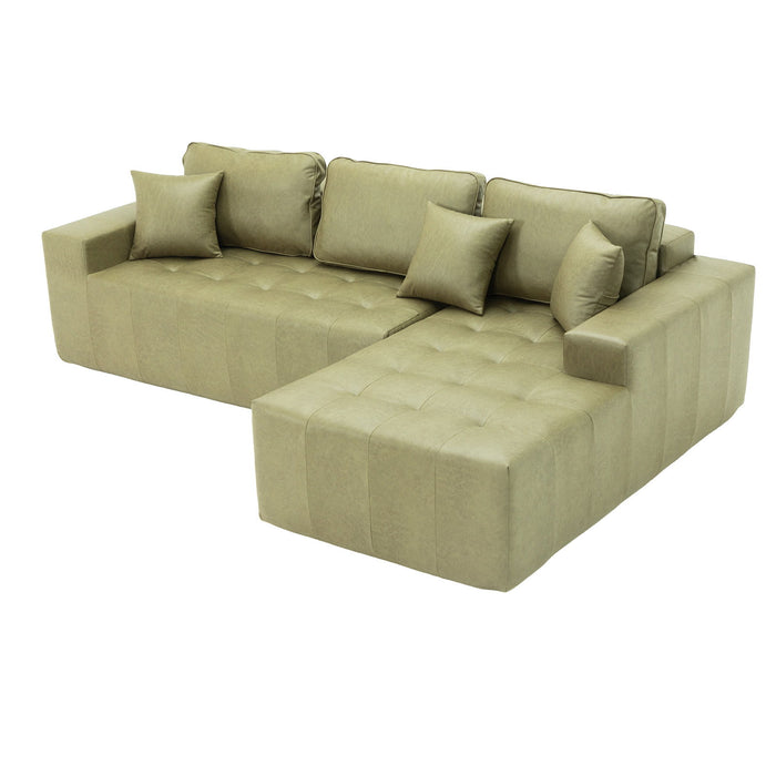 L - Shaped Corner Chaise Sofa Bed Home Essentials