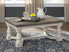 Havalance - Rectangular Cocktail Table - Gray / White Signature Design by Ashley®