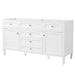Bathroom Vanity Cabinet Only, 3 Drawers & 2 Doors, Adjustable Shelf, Soft Close Hinges - White Noble House