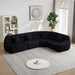 Luxury Curved Corner Sectional Sofa With 4 Pillows Home Essentials