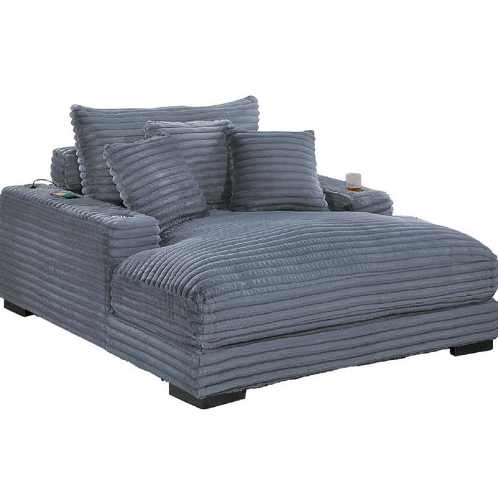 Chaise Lounge With 2 Cup Holders And USB Ports Home Essentials