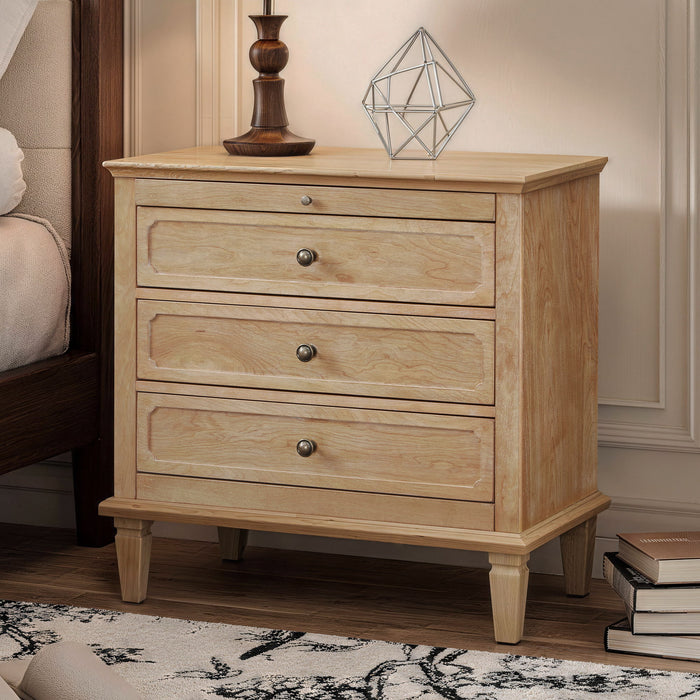 3 Drawer Nightstand With Charging Station, Bedside Table With USB & Type C Port And 2 AC Outlets Home Essentials