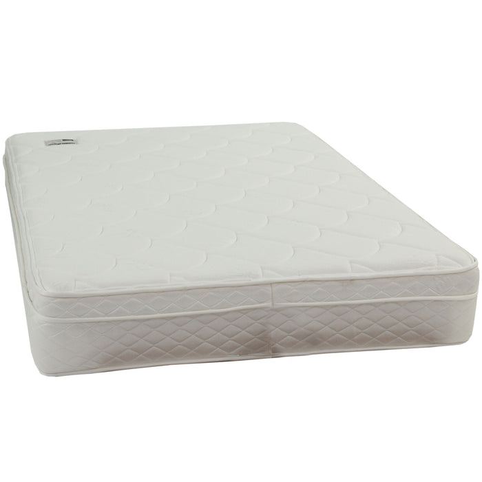 9" Size Bed Mattress With Bonnell Coil Inner Spring And 2.5" Euro Top Foam + Spring Material - White - Full Home Essentials