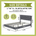 Upholstered Bed With Tufted Headboard Home Essentials