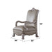 Dresden - Chair With Pillow - Synthetic Leather & Vintage Bone White ACME