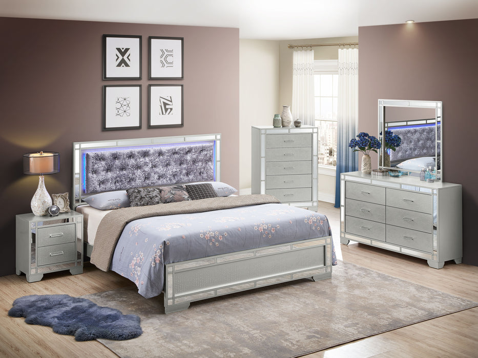 Madison - Upholstered Bed With LED