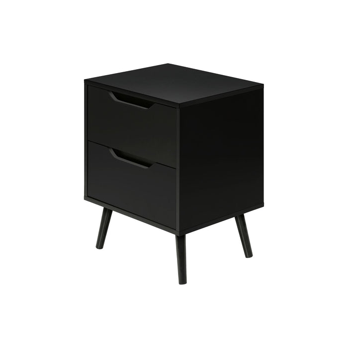 Modern Accent Table With Storage Drawers 8th Street