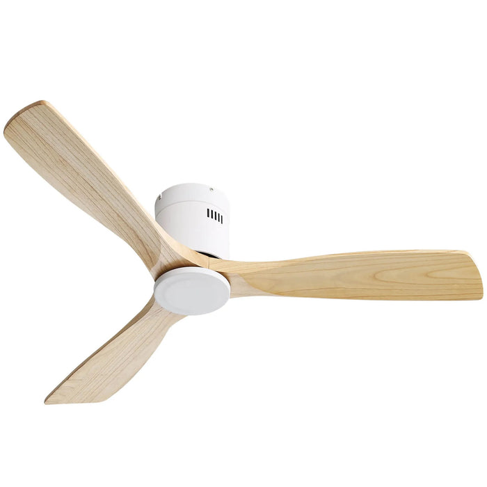 Low Profile Ceiling Fan DC, 3 Blade, Noiseless Reversible Motor, Remote Control