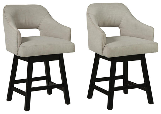 Tallenger - Upholstered Swivel Barstool (Set of 2) Signature Design by Ashley®