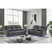 Ian - Power Reclining Sofa With LED & Global Surround System - Charcoal Global Furniture USA