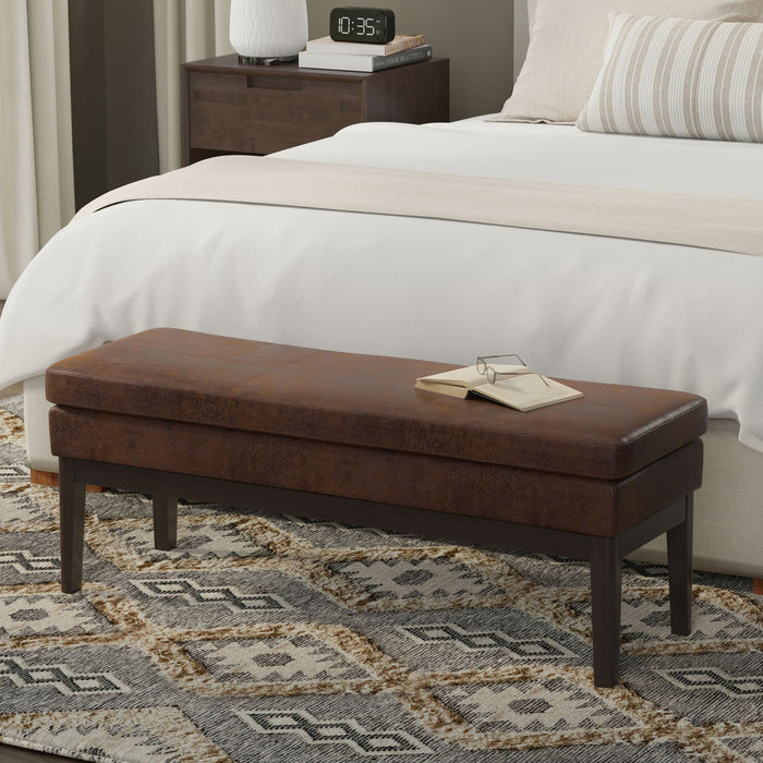 Carlson - Ottoman Bench, Mid Century Design Simpli-Home