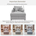 Modern Style Single Sofa Sofa Couch With Storage Space, A Movable Ottoman, 2 USB Ports, 2 Cup Holders, A Phone Holder For Living Room Hearth and Haven