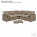 Modular Cloud Sofa With Freely Configurable Corner, L - Shaped Living Room Sofa - Camel Home Essentials