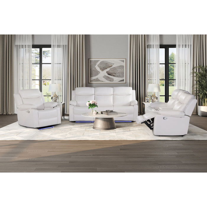 Blanche - Reclining Set With LED Lights, Speaker Global Furniture USA