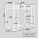 Bunk Bed With L-Shaped Desk And Dual Side Stairs Home Essentials