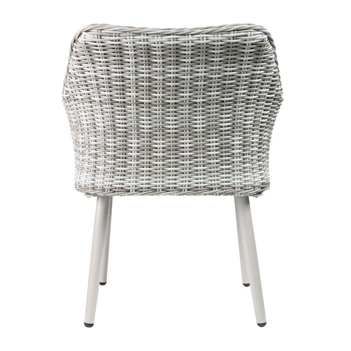 Tashay - 3 Piece Patio Bistro Set - Green Fabric & Beige Wicker ACME