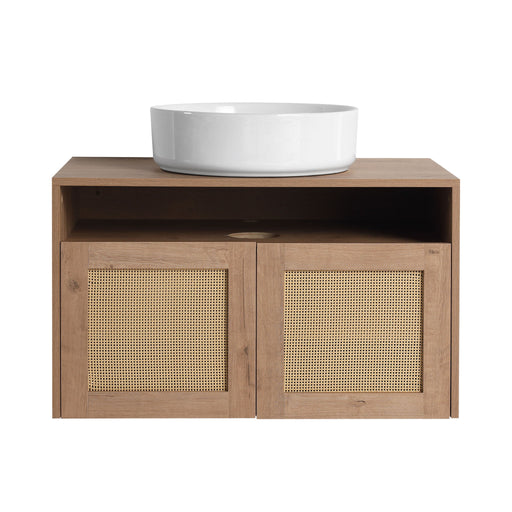 Bathroom Vanity & Art Sink, 2 Soft Close Doors, Float Mounting Design Home Essentials