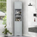 Multi Functional Corner Cabinet With Adjustable Shelves And 2 Doors Hearth and Haven