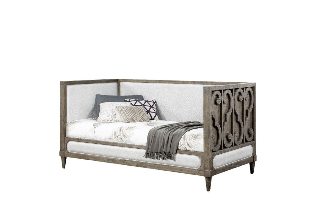 Artesia - Twin Daybed - Tan Fabric & Salvaged Natural ACME