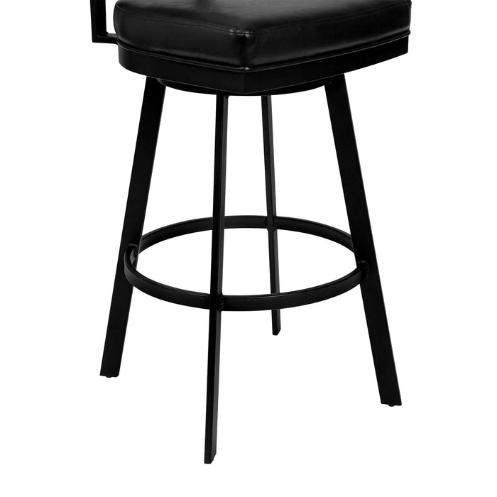 40" Iron Bar Height Bar Chair - Black