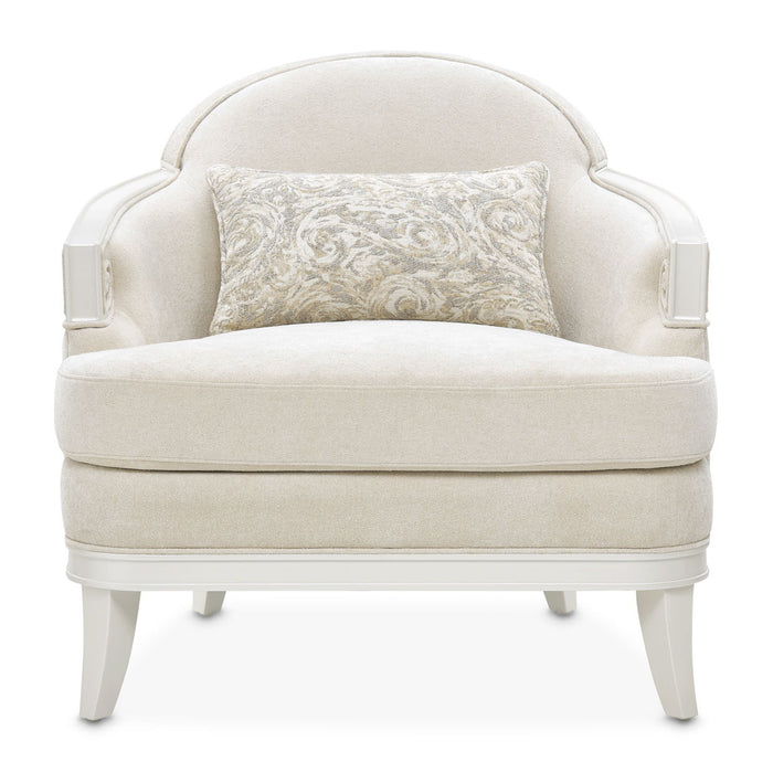 La Marisia - Chenille Matching Chair - Tranquil / Creamy Pearl