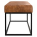 Candice - Ottoman Bench - Tan / Black Simpli-Home