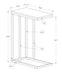 C-Shaped Accent Table For Living Room 8th Street
