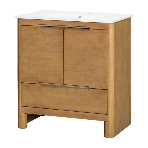 Softened Modern Bathroom Vanity With Sink Noble House