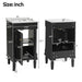 French Style Bathroom Cabinet With Sink, Adjustable Shelf Hearth and Haven