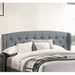 Queen Size Bed With Adjustable Button Tufted Headboard - Gray Home Essentials