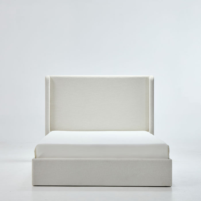 Carmen - Full Size Upholstered Wingback Bed - Ivory House & Home Furniture