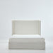 Carmen - Full Size Upholstered Wingback Bed - Ivory House & Home Furniture