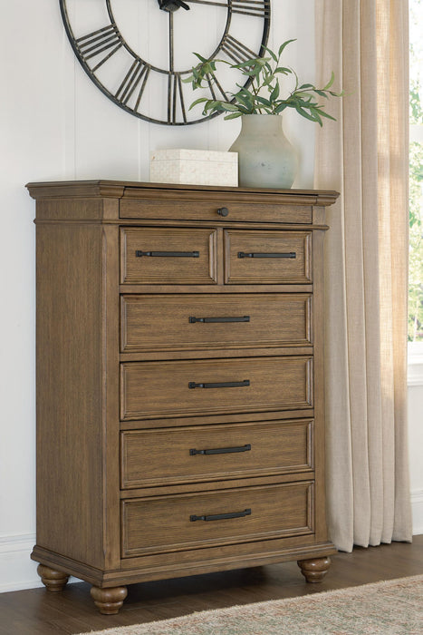 Karallin - Seven Drawer Chest - Medium Brown Signature Design by Ashley®