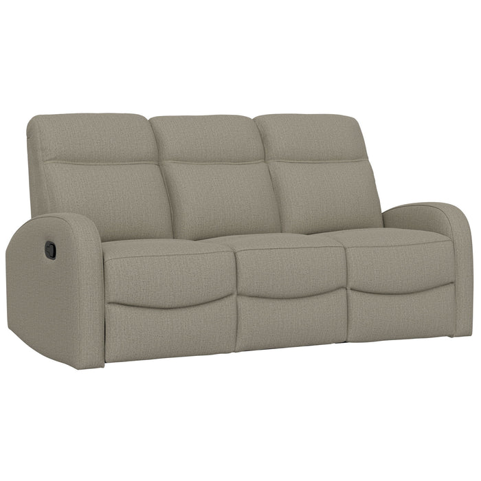 Manual Reclining Sofa With Dual Independent Recliners Emerald Home