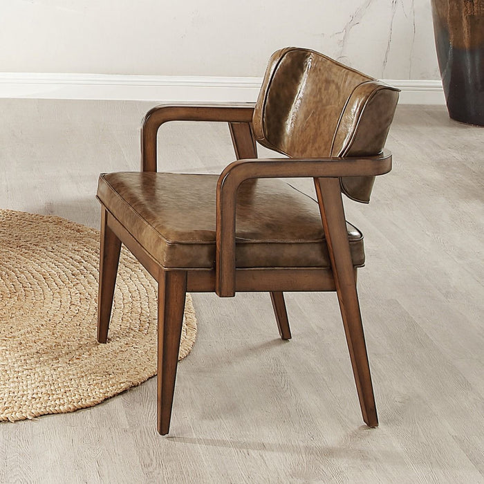 Harvey - Arm Chair (Set of 2) - Brown ACME
