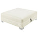 Cordelia - Square Ottoman - White Furniture Max