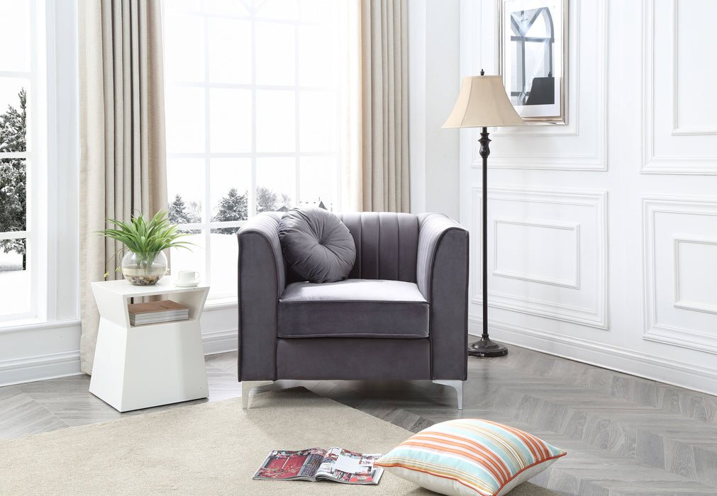 Glory Furniture Delray Chair, Gray