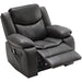 Recliner Chair With Vibration And Heating - Gray Home Essentials