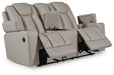 Elevate Edges - Glide Reclining Loveseat With Console - Coin Signature Design by Ashley®