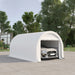 Outsunny - 10' x 16' Carport, Heavy Duty Portable Garage Storage Tent With Large Zippered Door, Anti-Uv Pe Canopy Cover For Car, Truck, Boat, Motorcycle, Bike, Garden Tools, Outdoor Work Home Essentials