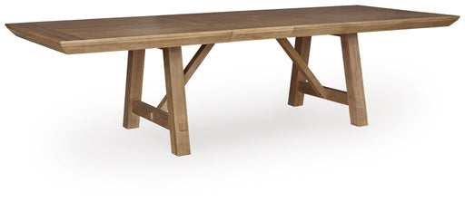 Ridgester - Rectangular Dining Room Extension Table - Light Brown Benchcraft®