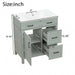 Bathroom Vanity With Sink, 2 Soft Close Drawers, 1 Soft Close Door, Adjustable Shelf Hearth and Haven