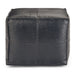 Bowen - Square Pouf - Black Simpli-Home