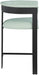 Romeo - Faux Leather Counter Stool With Black Base (Set of 2) Meridian Furniture